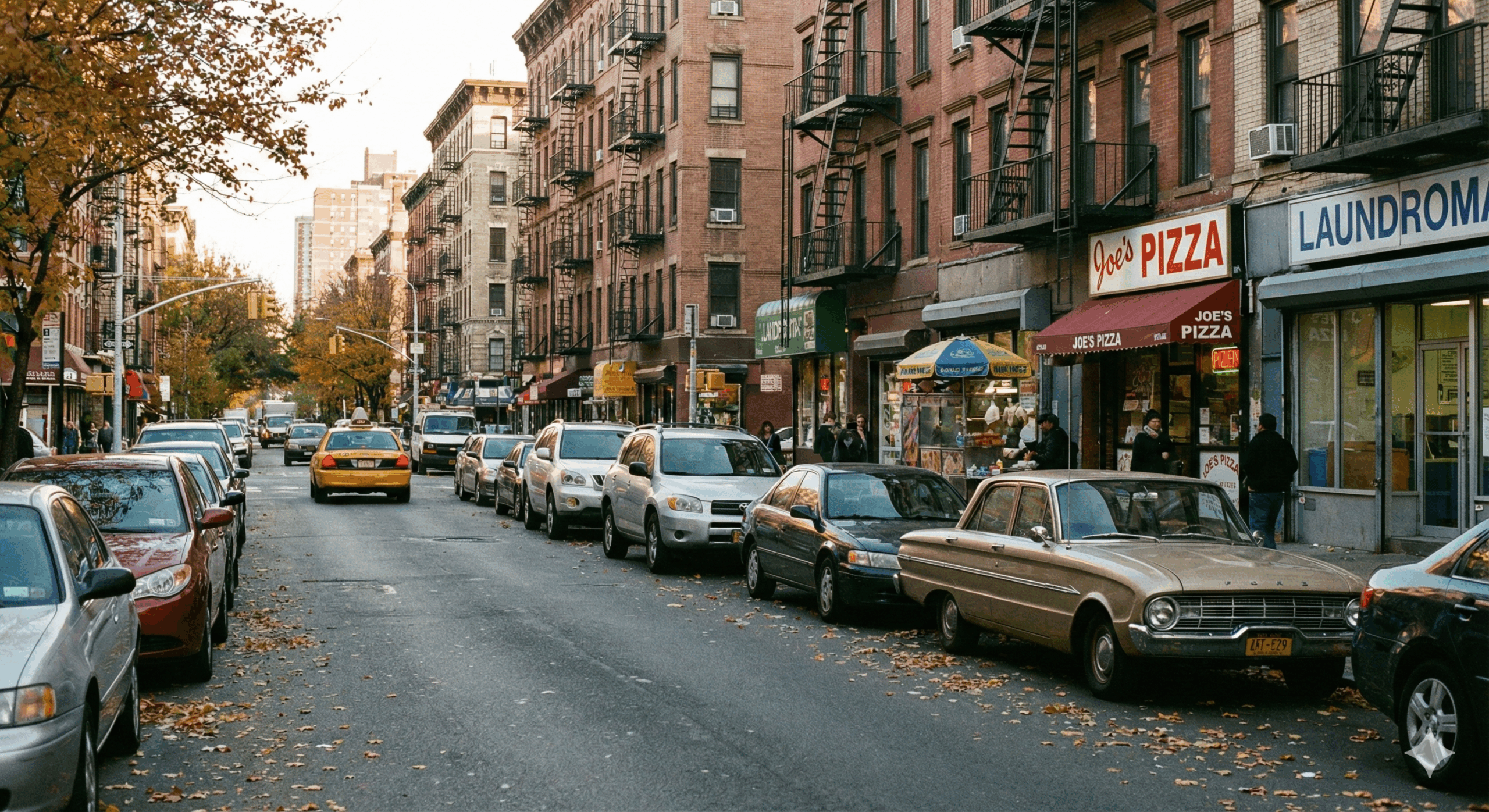 real-time parking app psychology banner showing NYC driver using parking app for street parking alerts